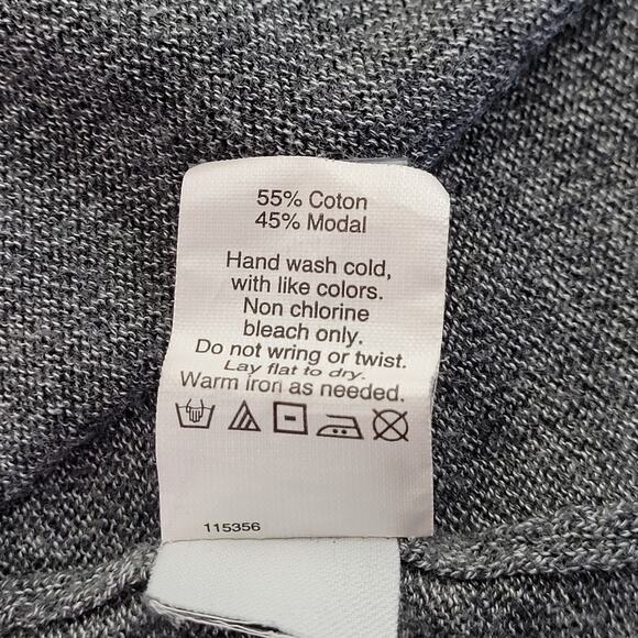 Madwell Women's Coffeehouse Cardigan Open Front Pockets Size Large Gray F04610 - Picture 6 of 9